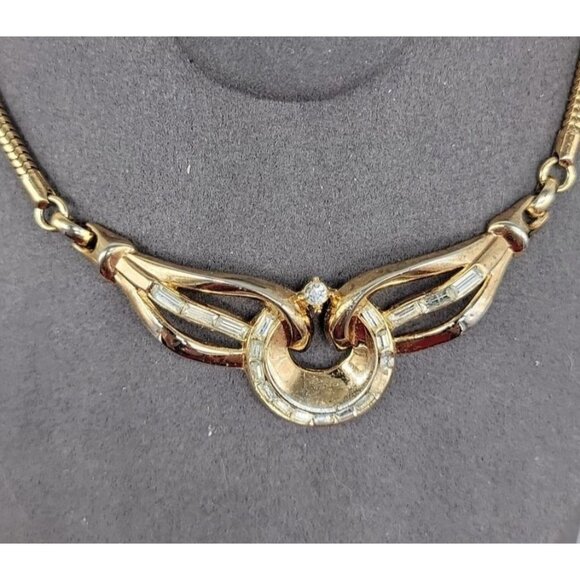 Crown Trifari Carousel Necklace Alfred Philippe 1954 Book Piece Pat Pend 16" - Picture 13 of 15